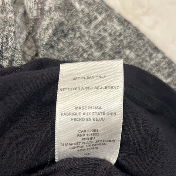 Anthropologie Dolan Gray Black Textured Midi Dress Small - Picture 14 of 14